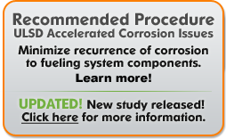 Recommended Procudure ULSD Accelerated Corrosion Issue